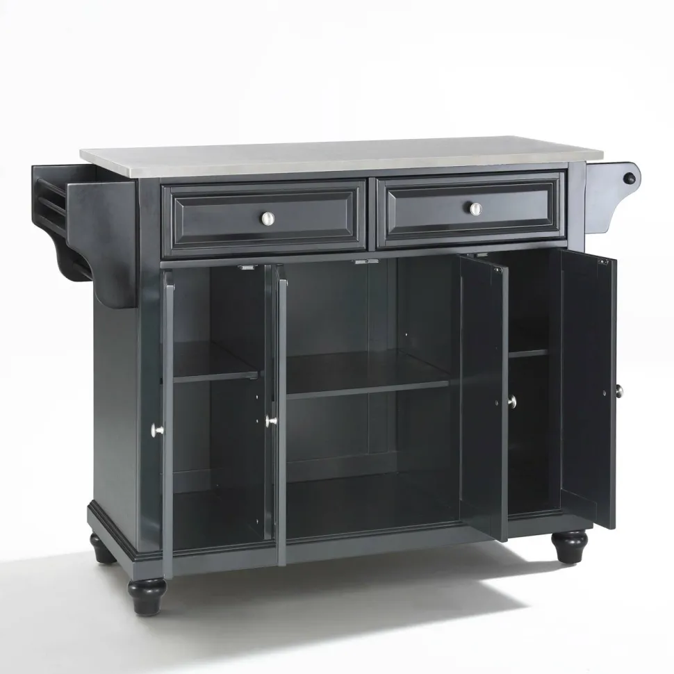 Cambridge Stainless Steel Top Full Size Kitchen Island/Cart