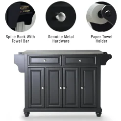Cambridge Stainless Steel Top Full Size Kitchen Island/Cart