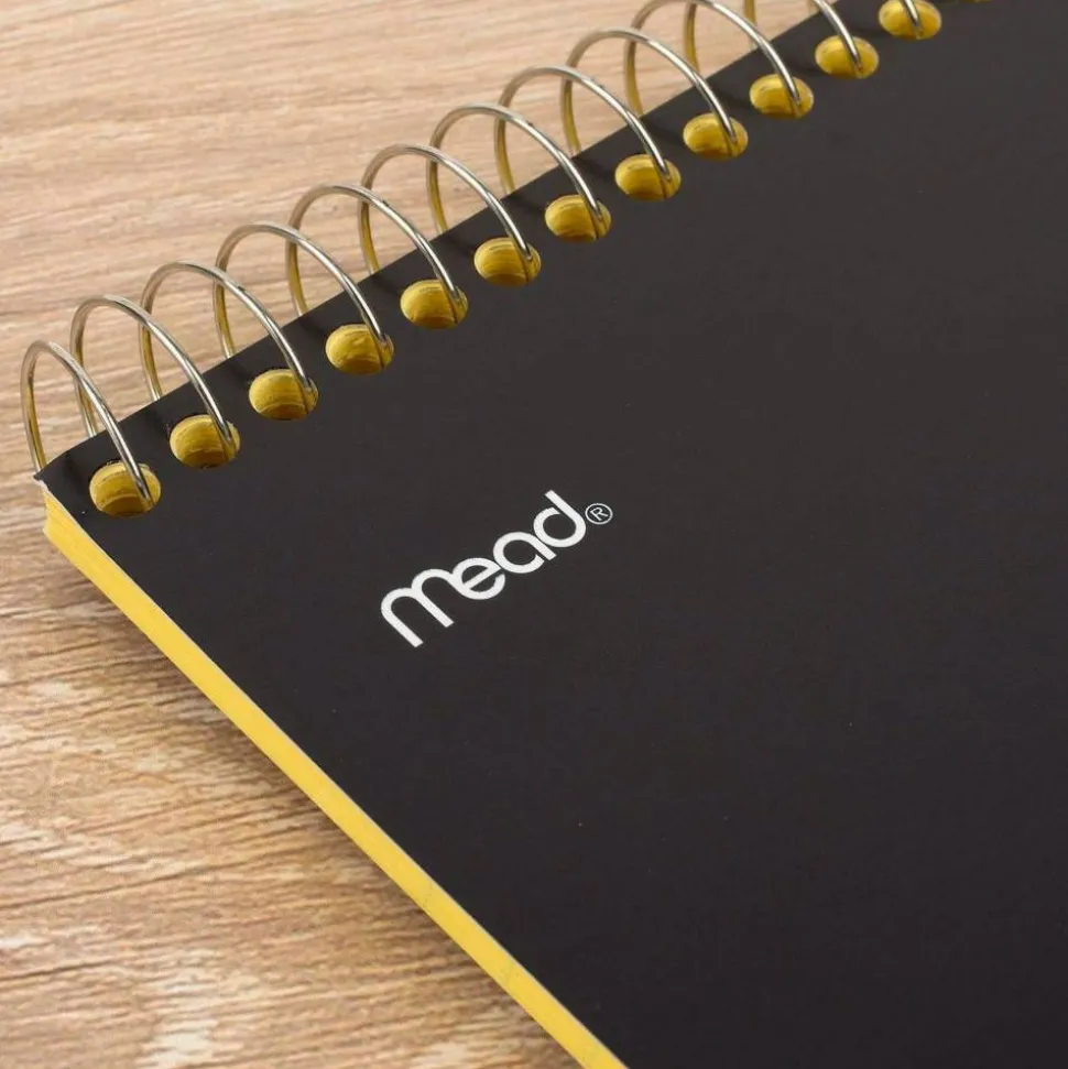 Cambridge Stiff-Back Wire Bound Notebook, 8-1/2" x 11-3/4", Legal Ruled, 70 Sheets, Canary/Blue