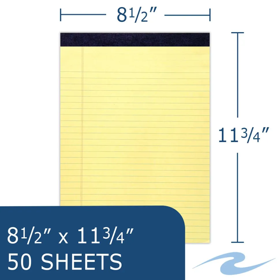 Canary Legal Pad 8.5"x11.75"