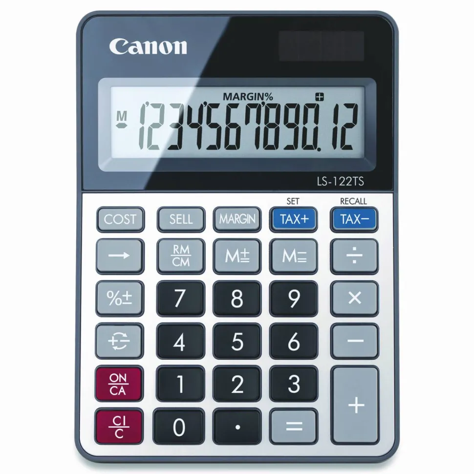 Canon LS-122TS Desktop Calculator, 12-Digit LCD