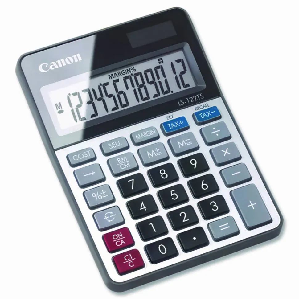Canon LS-122TS Desktop Calculator, 12-Digit LCD