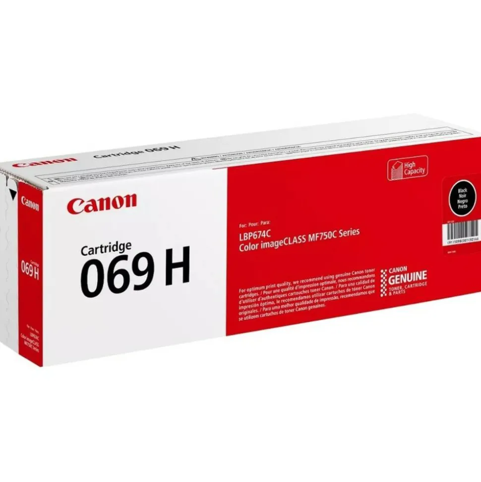 Canon 5098C001 (069 H) High-Yield Toner, 7,600 Page-Yield, Black