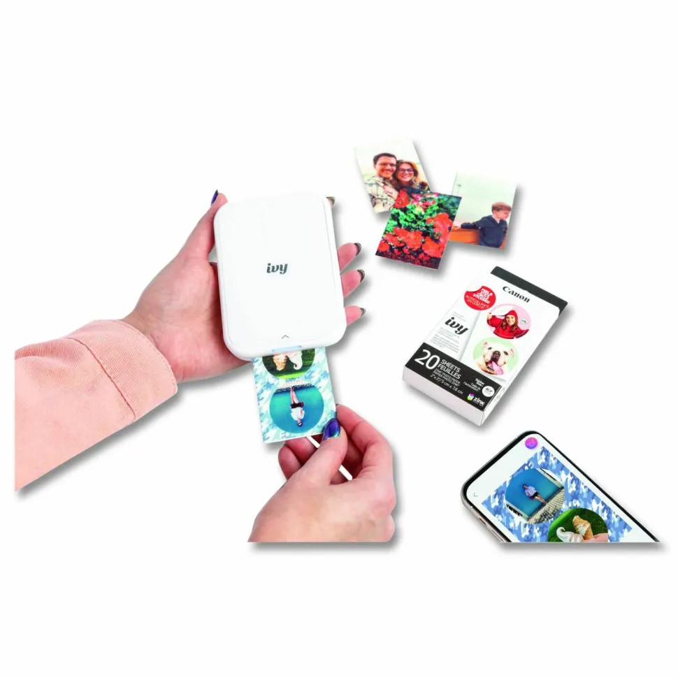 Canon IVY 2 Wireless Photo Printer, White