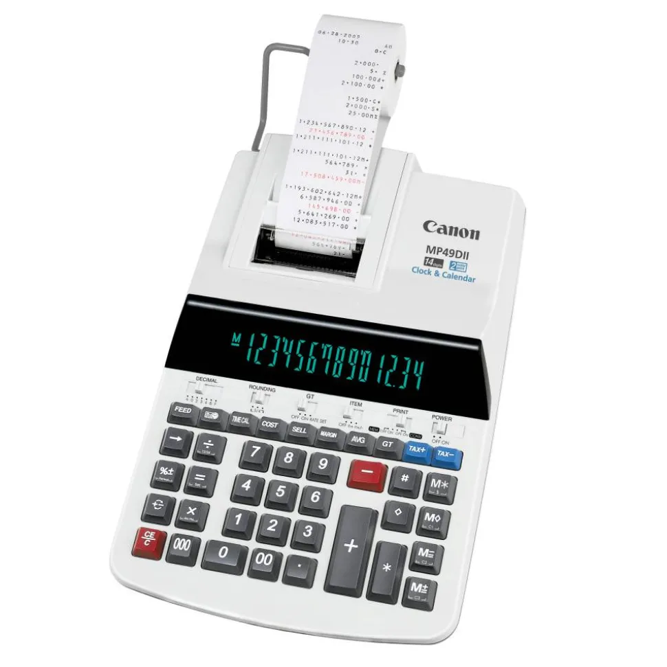 Canon MP49DII Printing Calculator, Gray