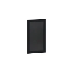 Canterbury 11" x 17" Black Wall Mount Magnetic Chalkboard Sign with Eraser, Hanging Wall Chalkboard Memo Board for Home, School, or Business