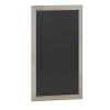 Canterbury 24" x 36" Weathered Wall Mount Magnetic Chalkboard Sign with Eraser, Hanging Wall Chalkboard Memo Board for Home, School, or Business