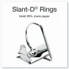Cardinal XtraLife ClearVue Nonstick Locking Slant 3-Ring Binder, 6" D-Rings, White