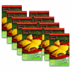 Caribbean Food Delights Jamacian Style Spicy Beef Empanadas, 5 oz, 10/Carton
