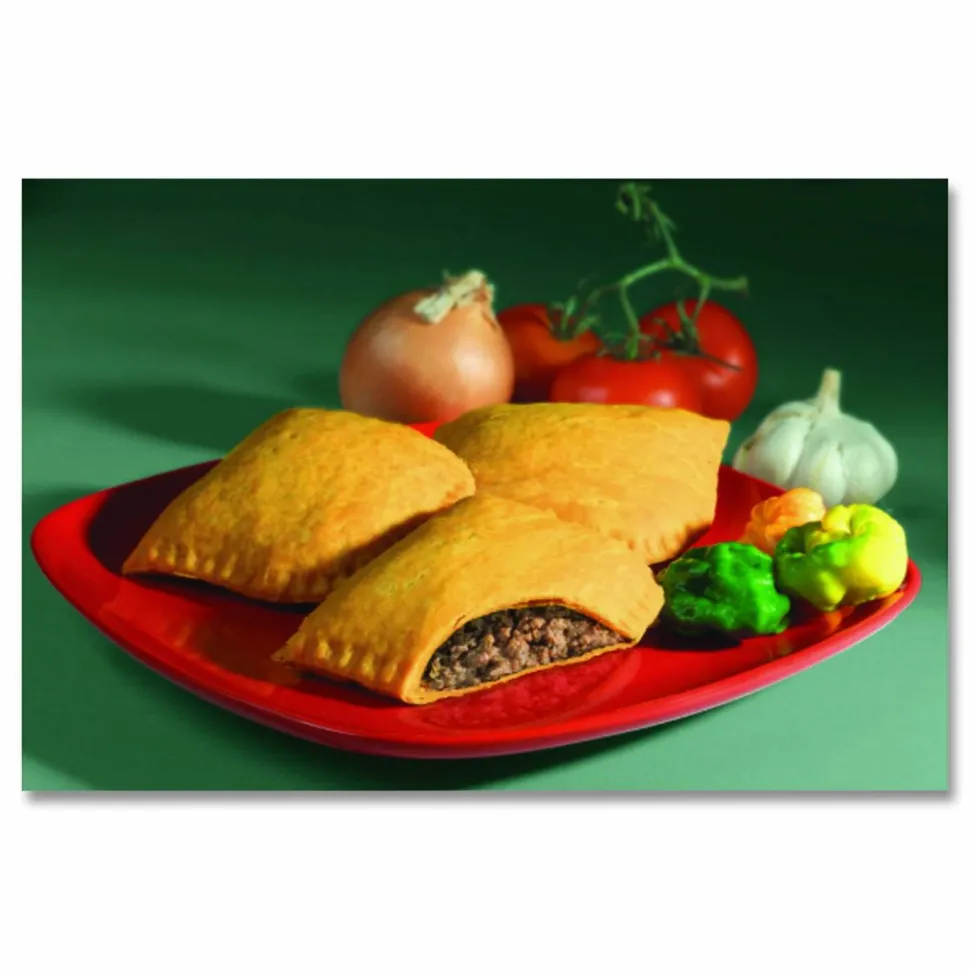 Caribbean Food Delights Jamacian Style Spicy Beef Empanadas, 5 oz, 10/Carton
