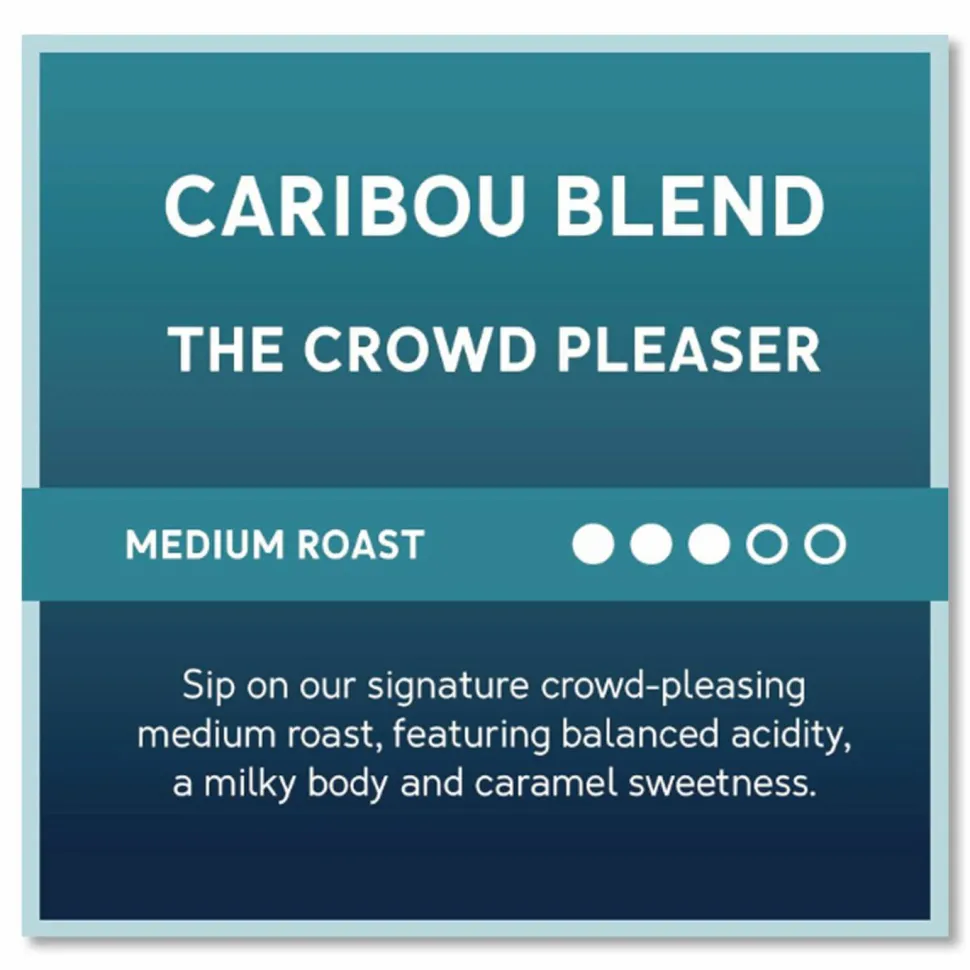 Caribou Coffee Caribou Blend Ground Coffee, 2.5 oz, 18/Carton