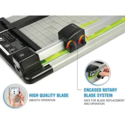 Carl DC-210 Heavy-Duty Rotary Paper Trimmer, 12