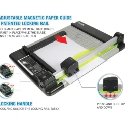 Carl DC-210 Heavy-Duty Rotary Paper Trimmer, 12