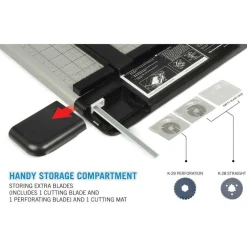 Carl DC-210 Heavy-Duty Rotary Paper Trimmer, 12