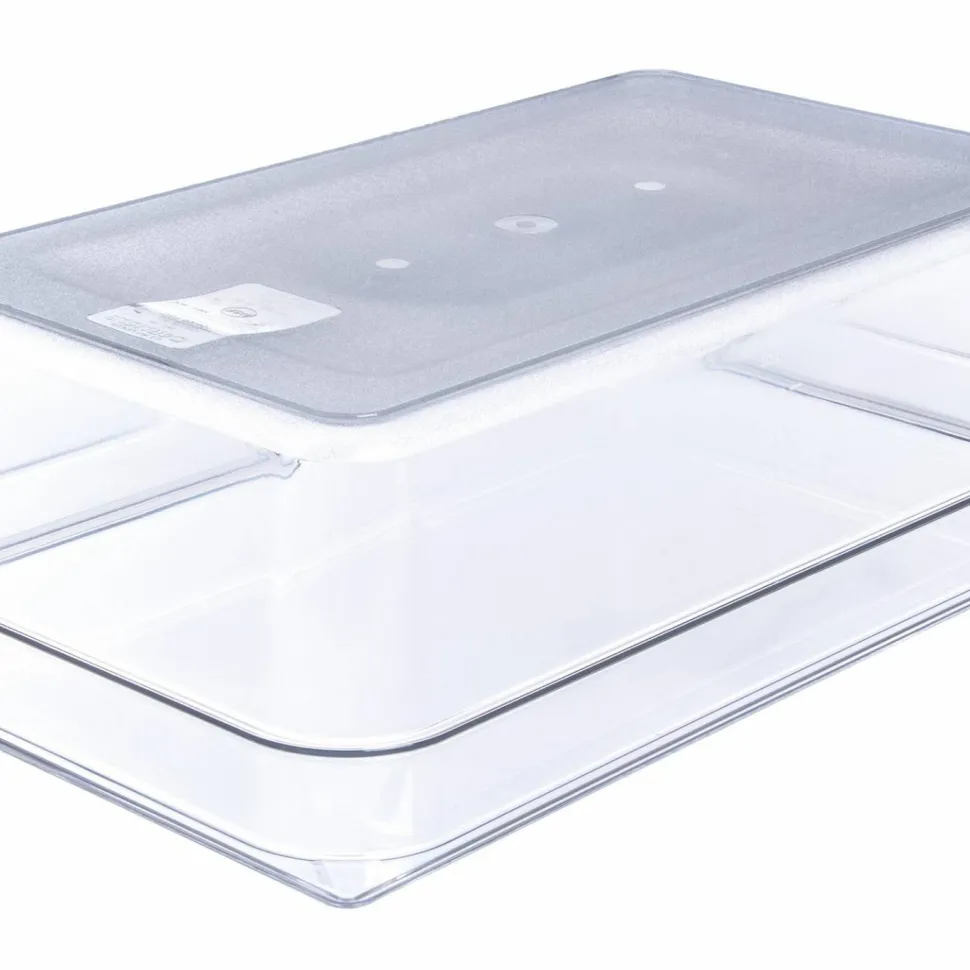 Carlisle StorPlus Polycarbonate Food Pan, 19.4 qt, 12.5 x 20.75 x 6, Clear, Plastic