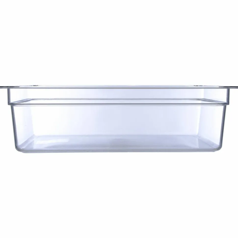 Carlisle StorPlus Polycarbonate Food Pan, 19.4 qt, 12.5 x 20.75 x 6, Clear, Plastic