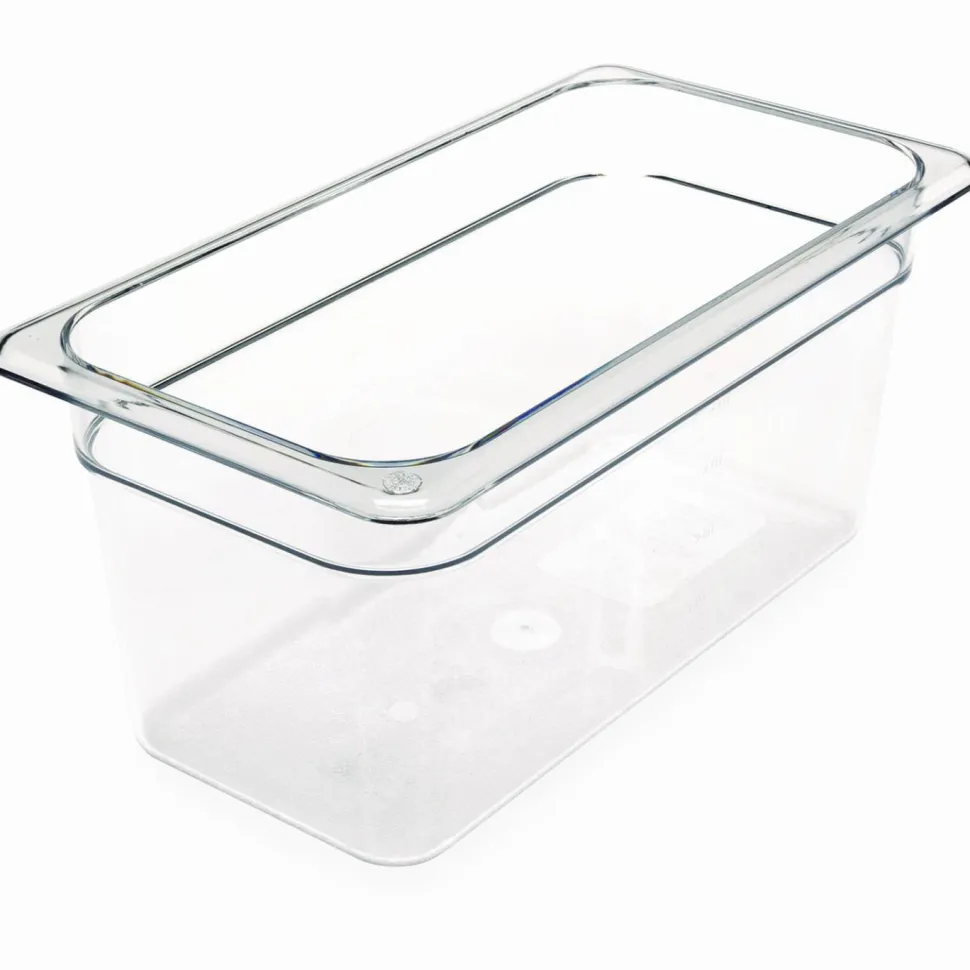 Carlisle StorPlus Polycarbonate Food Pan, 5.7 qt, 6.88 x 12.75 x 6, Clear, Plastic