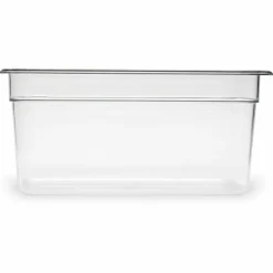 Carlisle StorPlus Polycarbonate Food Pan, 5.7 qt, 6.88 x 12.75 x 6, Clear, Plastic