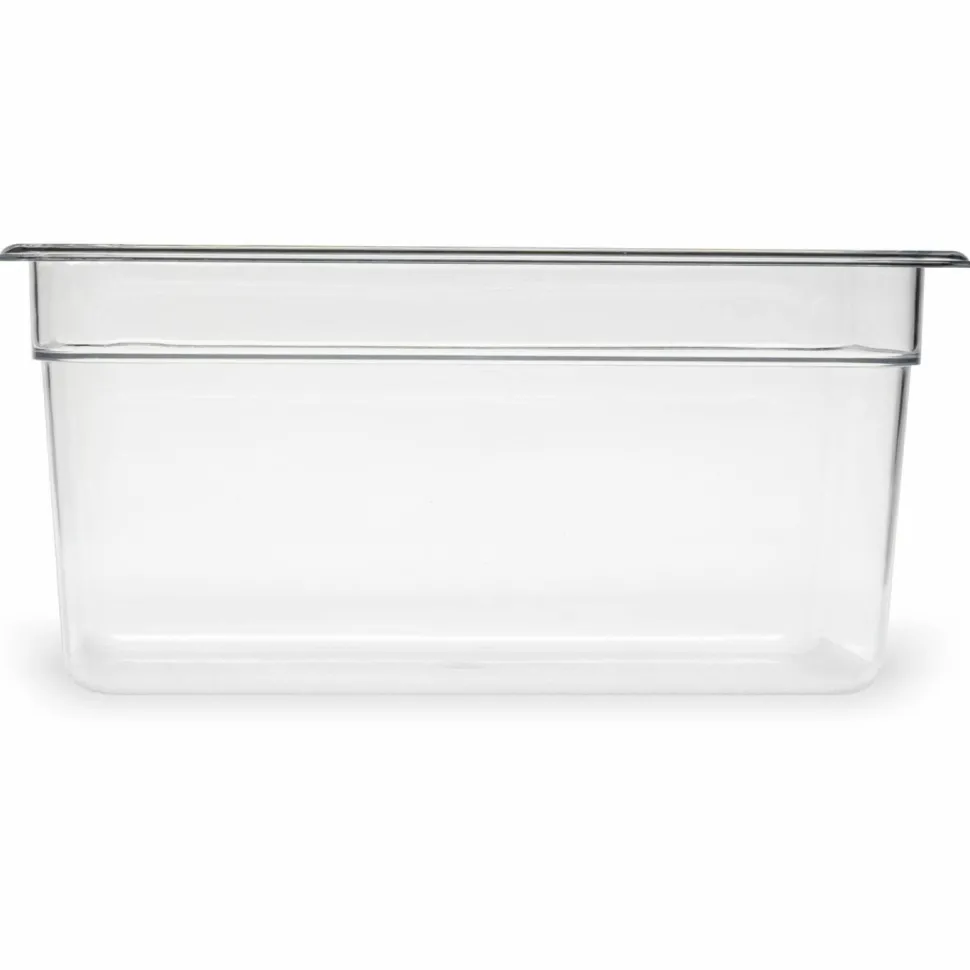 Carlisle StorPlus Polycarbonate Food Pan, 5.7 qt, 6.88 x 12.75 x 6, Clear, Plastic