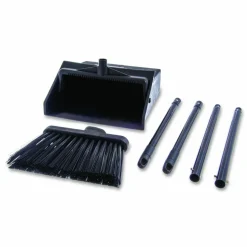 Carlisle Duo-Pan Upright Dust Pan and Broom, 11.8 x 36, 24.5