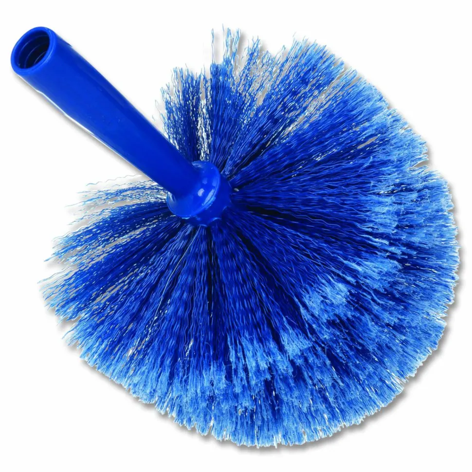 Carlisle Flo-Pac Round Duster with Soft Flagged PVC Bristles, 7", Blue, Dozen