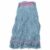 Carlisle Medium Blue Looped-End Mop, Cotton, 43 x 6 x 3, Red