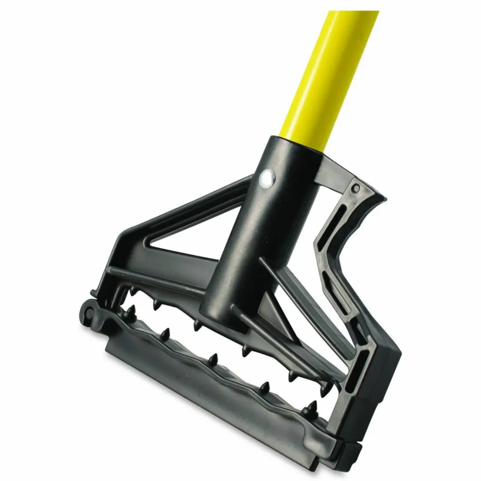 Carlisle Sparta Spectrum Quik-Release Fiberglass Mop Handle, 1" dia x 60", Yellow