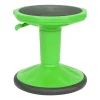 Carter Adjustable Height Kids Flexible Active Stool for Classroom and Home with Non-Skid Bottom in Green, 14" - 18" Seat Height