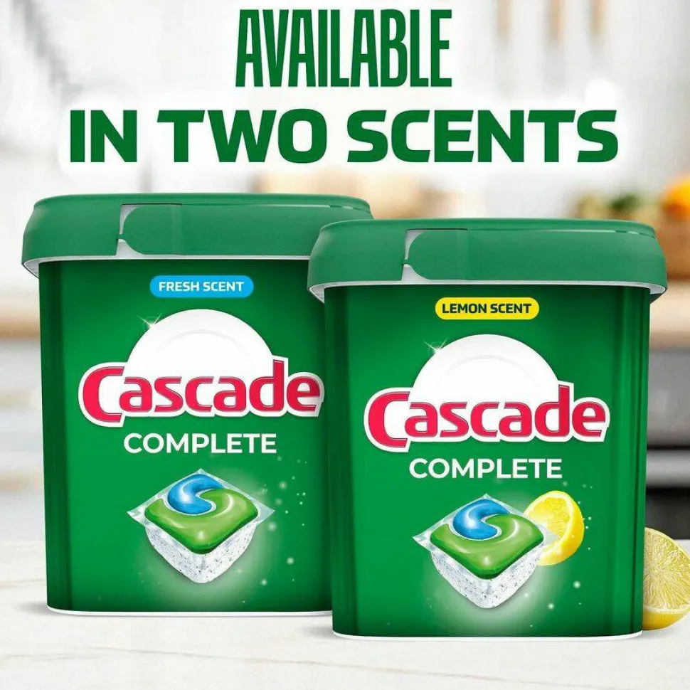 Cascade Complete ActionPacs, Fresh Scent, 4 Pods/Pack, 30 Packs/Carton