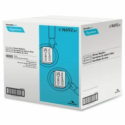 Cascades PRO Select Dinner Napkins, 1-Ply, 15 x 15, White, 1,000/Carton