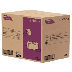 Cascades PRO Select Full Fold II Napkins, 1-Ply, 12 x 8.5, White, 800/Pack, 12 Packs/Carton
