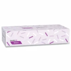 Cascades PRO Select Flat Box Facial Tissue, 2-Ply, White, 100 Sheets/Box, 30 Boxes/Carton