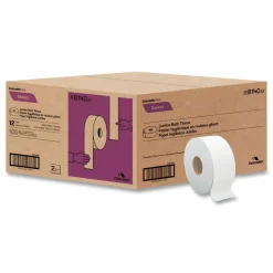 Cascades PRO Select Jumbo Bath Tissue, Septic Safe, 2 Ply, 3.3