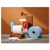 Cascades PRO Tuff-Job Double Recrepe Wipers, 9.75 x 16.5, White, 100/Box, 8 Box/Carton