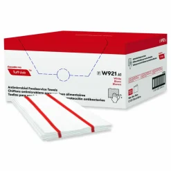 Cascades PRO Tuff-Job S900 Antimicrobial Foodservice Towels, 12 x 24, White/Red, 150/Carton