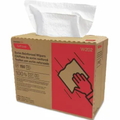 Cascades PRO Tuff-Job Scrim Reinforced Wipers, 4-Ply, 9.75 x 16.75, White, 150/Box, 6 Box/Carton