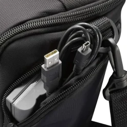 Case Logic DCB-306 Carrying Case (Holster) Camera, Accessories, Battery, Cable, Lens Cap, Memory Card, Cloth - Black