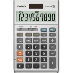 Casio JF100BM Solar/Battery-Powered Calculator