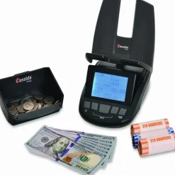 Cassida TillTally Money Scale, 1 lb Capacity, 6 x 3 Platform, Black
