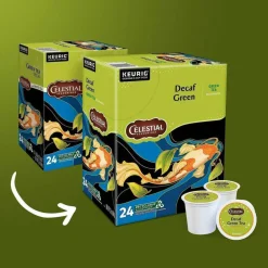 Celestial Seasonings Decaffeinated Green Tea K-Cups, 96/Carton