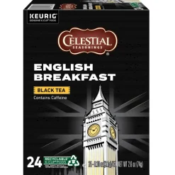 Celestial Seasonings English Breakfast Tea Single-Serve K-Cup, Carton Of 96
