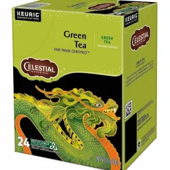 Celestial Seasonings Natural Antioxidant Green Tea Single-Serve K-Cups, 0.40 Oz, Box Of 96