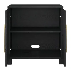 Chabot 28" Wide Rectangular Accent Cabinet in Black Grain