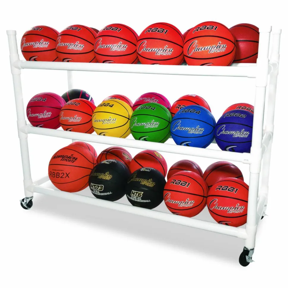 Champion Sports 30 Basketball Heavy-Duty Cart