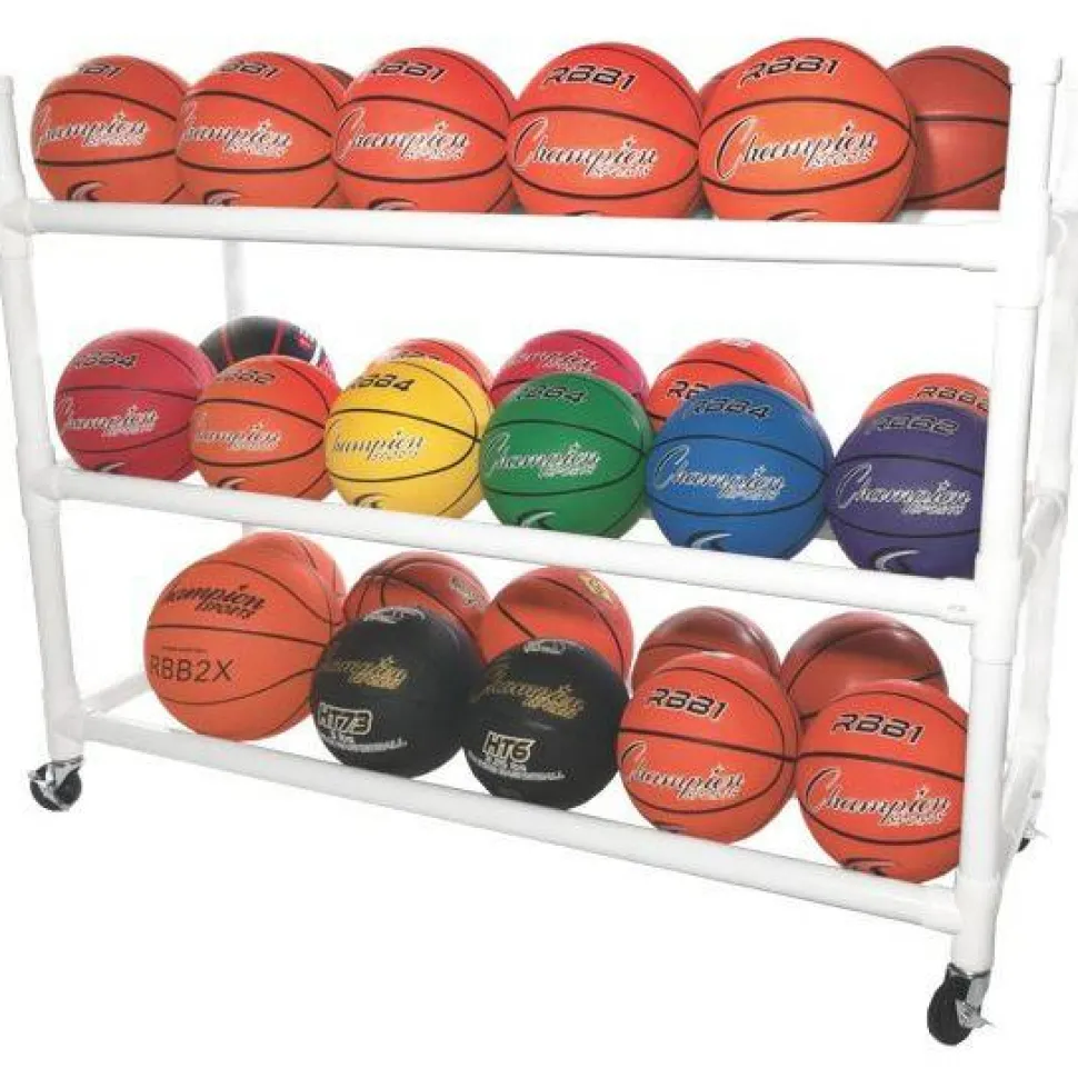 Champion Sports 30 Basketball Heavy-Duty Cart