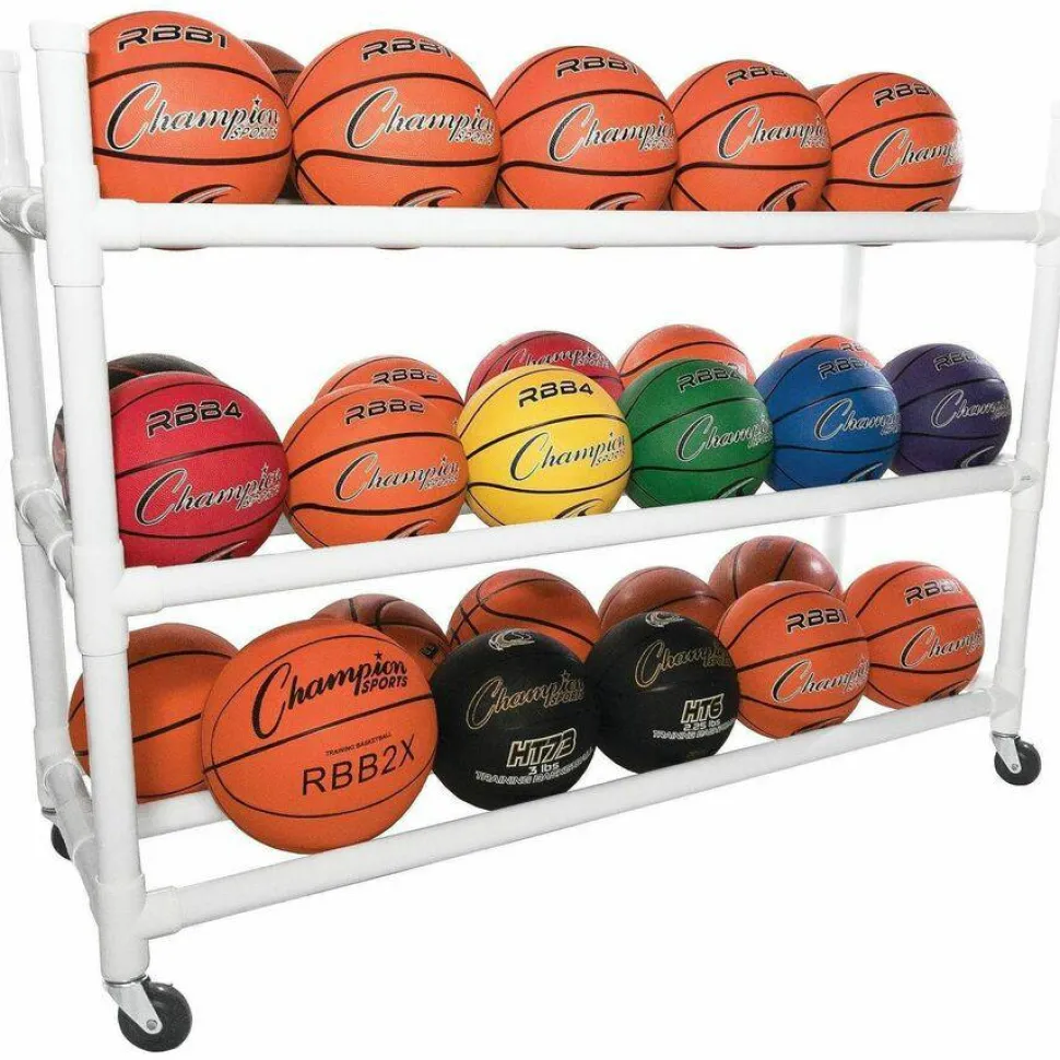 Champion Sports 30 Basketball Heavy-Duty Cart