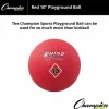 Champion Sports 10 Inch Playground Ball Red - 10" - Nylon - Red - 24 / Case