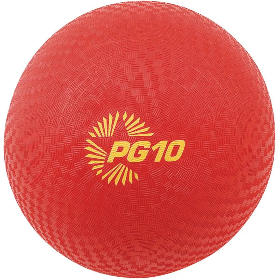 Champion Sports 10 Inch Playground Ball Red - 10" - Nylon - Red - 24 / Case