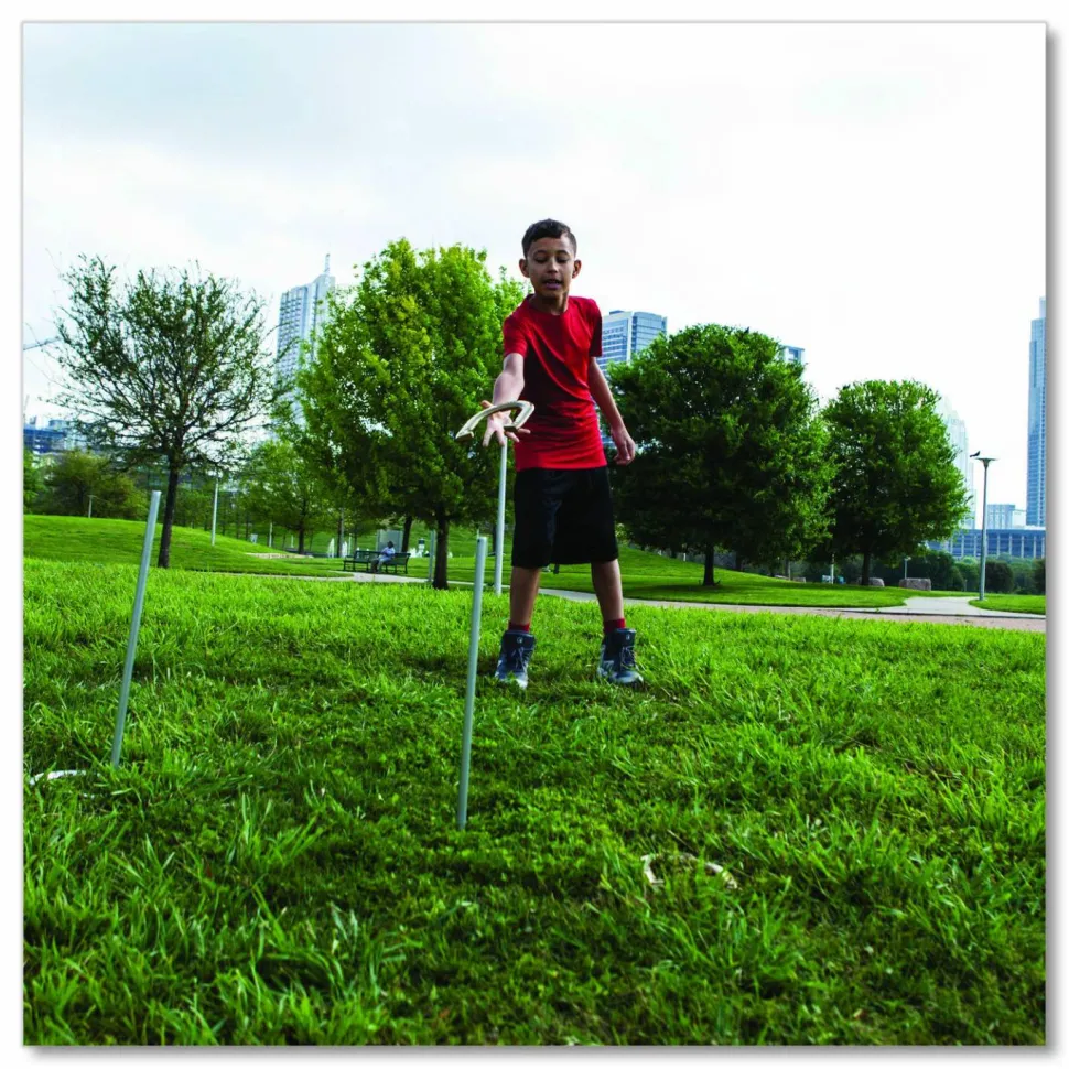 Champion Sports Deluxe Horseshoe Tournament Set, 4 Horseshoes/2 Stakes/Carry Bag/Rule Sheet