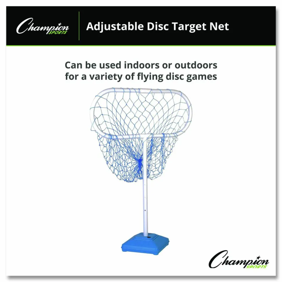 Champion Sports Disc Target Game Net, 30" x 12" x 24" to 36" h